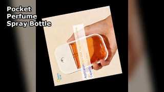 Design de cartão de frasco de spray de perfume de bolso