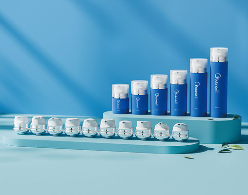 comprar 50 ml 80 ml 150 ml garrafa de plástico sem ar PP garrafa sem ar com 10 cabeças de bomba online manufacture