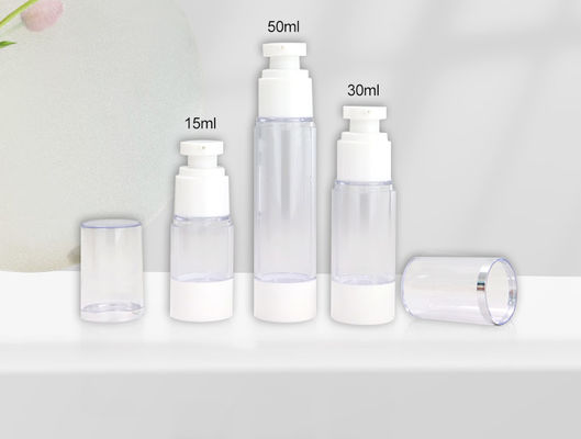 Cuidados com a pele garrafas de bomba sem ar 15 ml 30 ml 50 ml embalagem sustentável para produtos de beleza