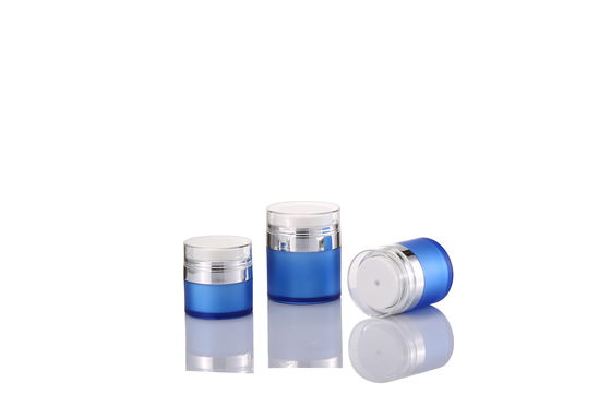 PP Center Out Jar Creme Facial Jar Vazio recipiente cosmético sem ar 15ml 30ml 50ml