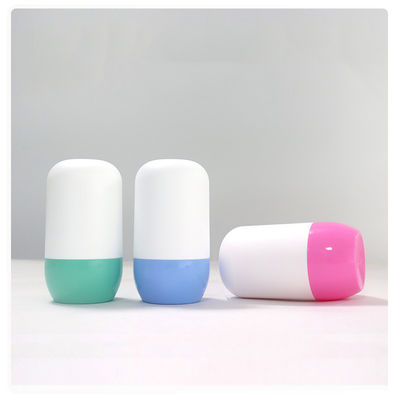 Rolo de plástico colorido em garrafas de desodorante bolas de rolos para óleos essenciais tampa personalizável