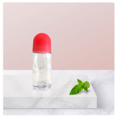 50 ml de vidro em rolos em garrafas de desodorante de plástico