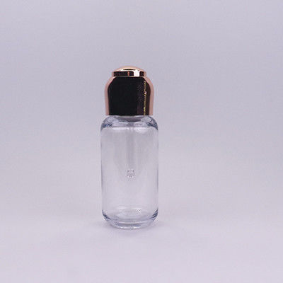 80 ml PETG de luxo gotejadora de soro frasco gotejadora de olhos plástico com cabeça electroplated