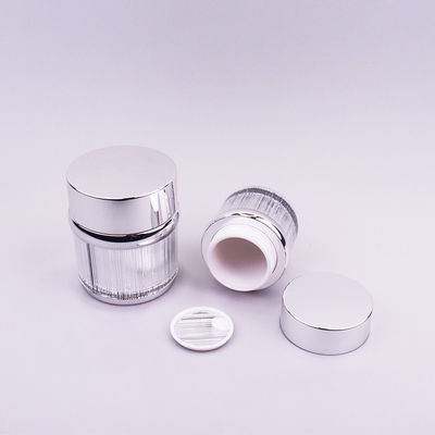 Exquisito frasco cosmético acrílico de 30g 50g para creme de olhos com cor personalizada
