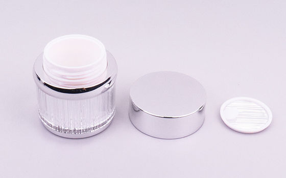 Exquisito frasco cosmético acrílico de 30g 50g para creme de olhos com cor personalizada