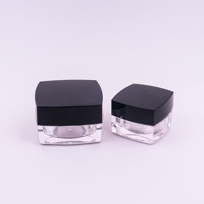 Frascos de cosméticos acrílicos quadrados para creme de olhos antienvelhecimento 15g 30g 50g recipiente de creme vazio