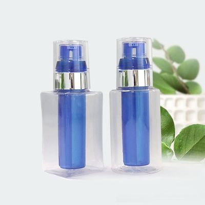 30 ml 90 ml frasco de bomba de loção PETG de câmara dupla frasco de loção de plástico
