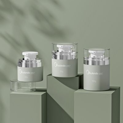 30 ml 50 ml 100 ml frasco de creme sem ar PP PETG frasco de creme estética sem ar