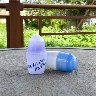 Frascos roll-on personalizados Yuyao de 50ml para desodorante, à prova de vazamento, para cuidados com a pele