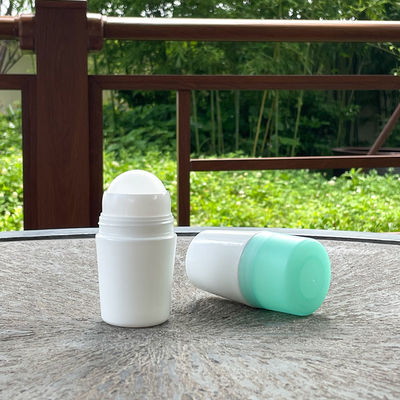 Frascos de Perfume Roll-On Recarregáveis de Plástico com Tampa, Frascos Roll-On Transparentes para Óleos Essenciais